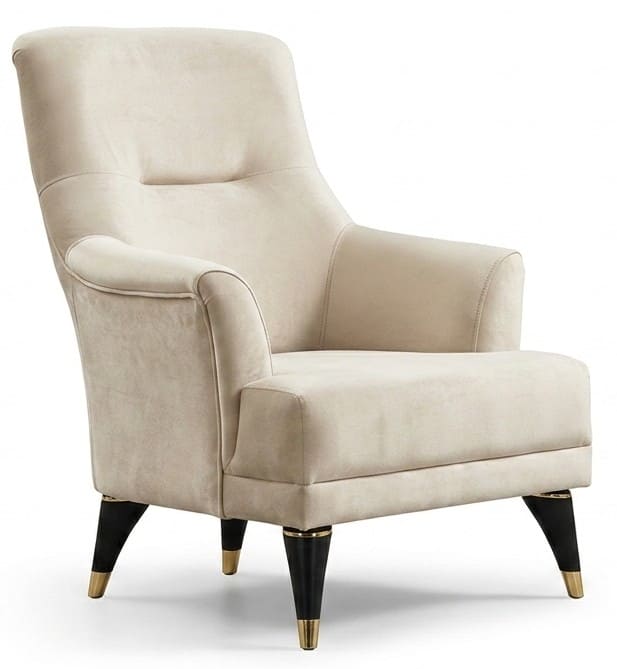 Sessel Moderner Stil Beigе Bequem Stilvoll Minimalistisch Elegant