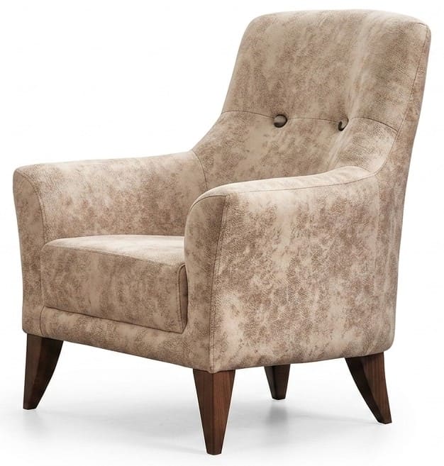 Sessel Moderner Stil Beigе Auffällig Bequem Stilvoll Minimalistisch
