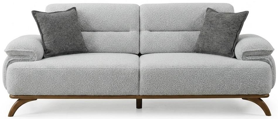 3-Sitzer Sofa Weiß Minimalistisches Design Moderner Stil Gemütlich