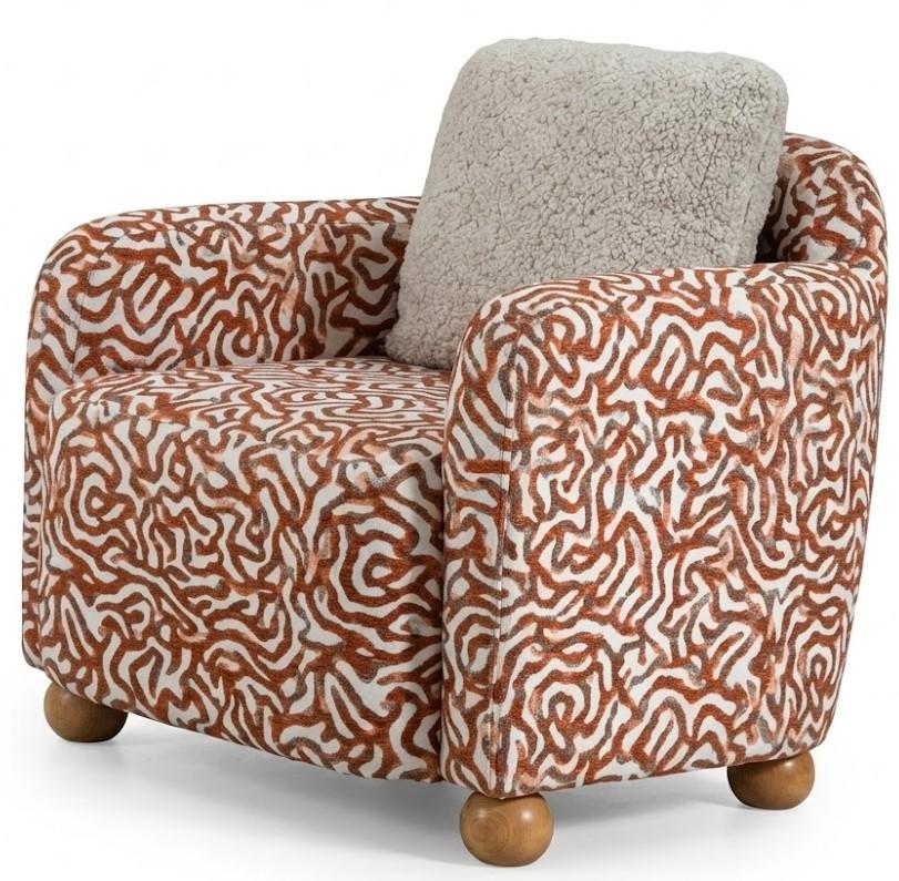 Sessel Weiß minimalistischer Stil Modernes Design Gemütlich Weich