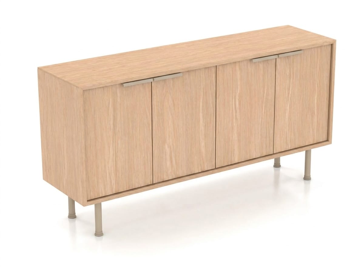 Sideboard Holz modern Büro Möbel Kommode Schrank minimal
