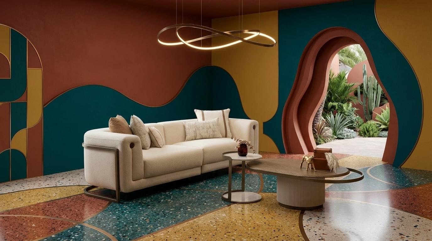 Stilvolles 3 Sitzer Sofa mit Couchtisch Modernes Design Luxus