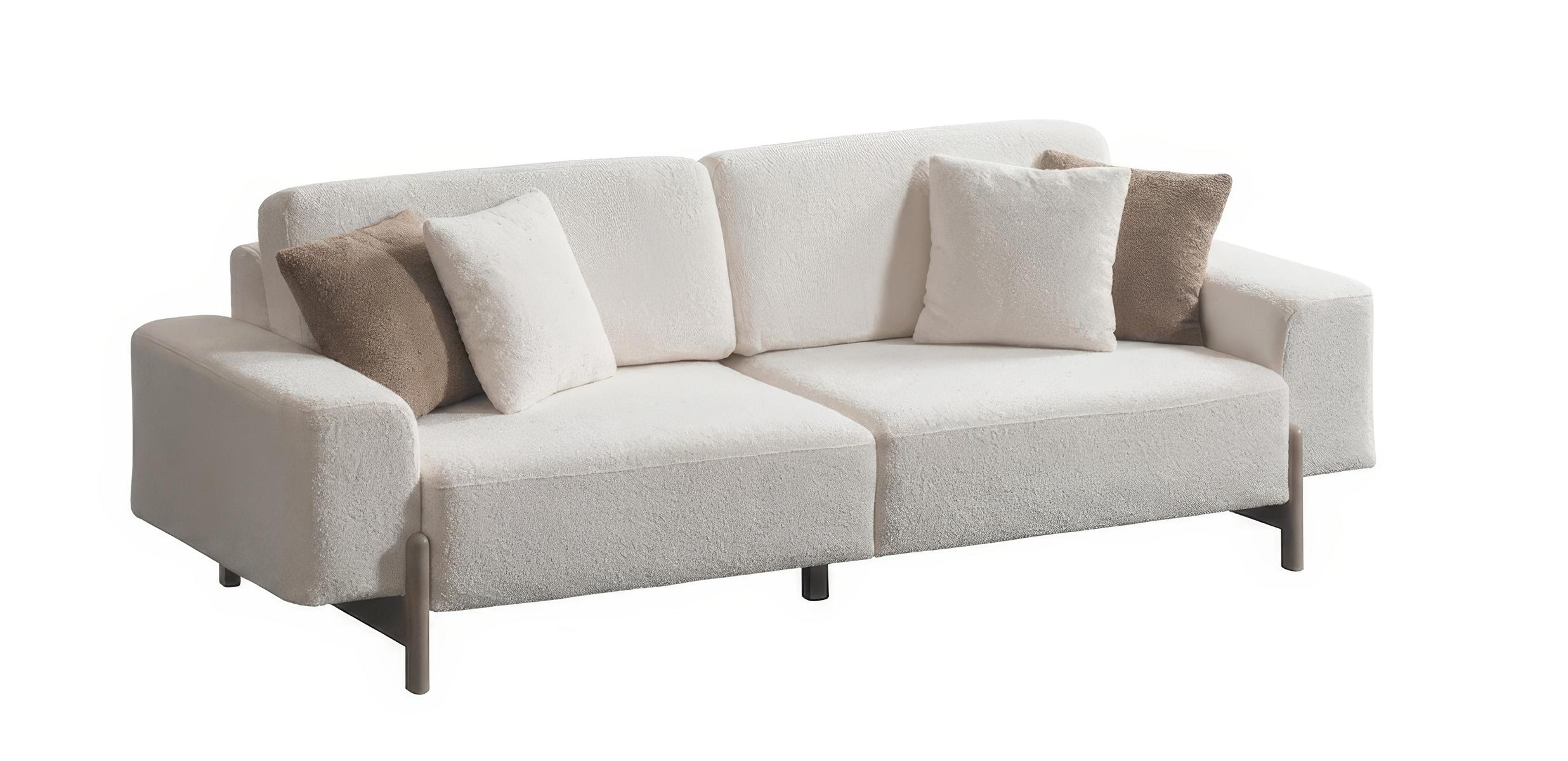 Sofa 3 Sitzer Modern Weiss Edel Luxus Design Wohnzimmer Polster