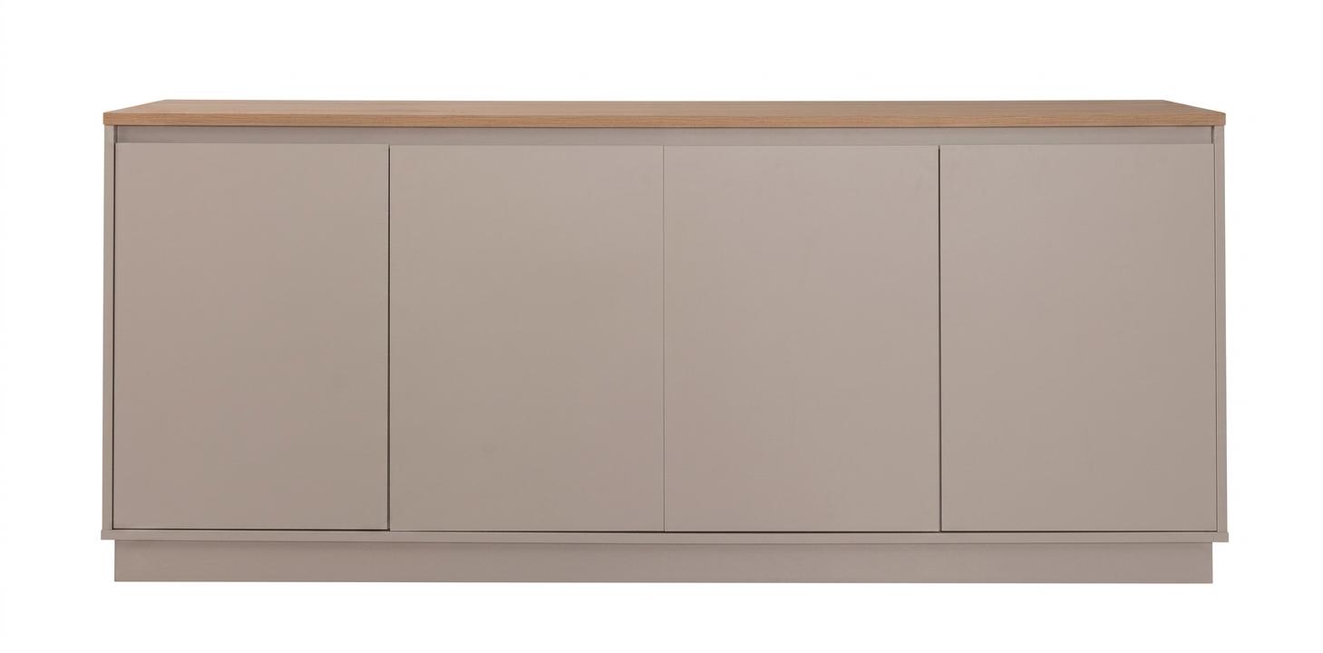 Beigefarbene 4-türige Konsole Holzkonsole Wohnzimmermöbel moderner Stil