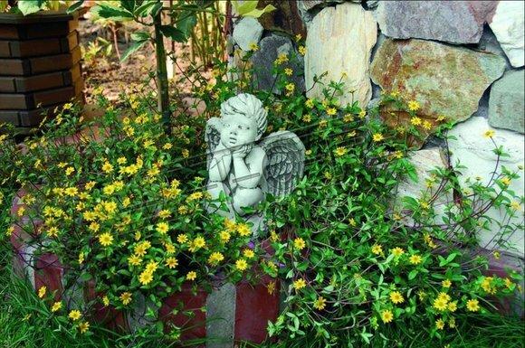 Grabschmuck Grab Stein Dekoration Engel Figur Skulptur Gott Heilig 24cm