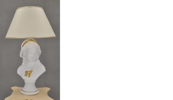 Antik Stil Büste Leuchte Tischlampe Tischleuchte Lampe Lampen Leuchten