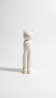 42cm Design Katze Dekoration Figur Skulptur Acryl Deko Statue Figuren Neu