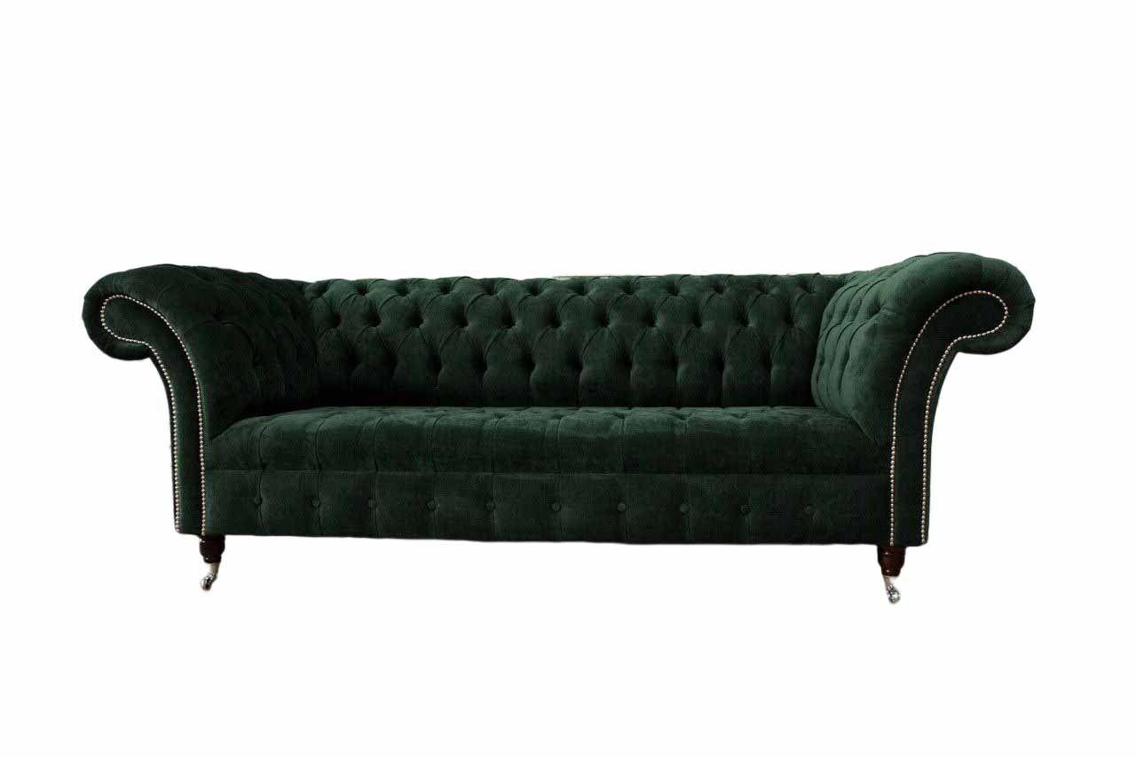 Luxus Dreisitzer Grün Sofa 3 Sitzer Sofas Sitz Design Möbel Couchen99