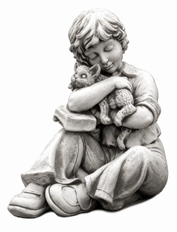 44cm Deko Skulptur Design Figur Statue Garten Figuren Statuen Skulpturen