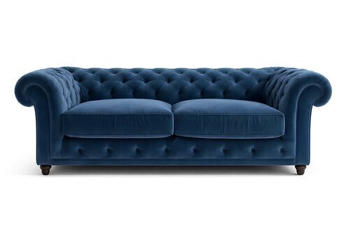 Chesterfield Luxus Polster Sofa Couch Sitz Garnitur Leder Textil #129 Sofort