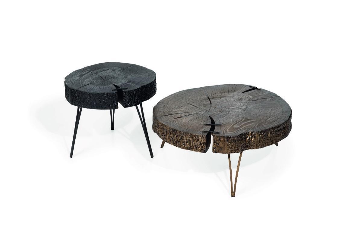 Modern Holz Luxus Rund 2x Couchtische Möbel Design Wohnzimmer 2tlg.