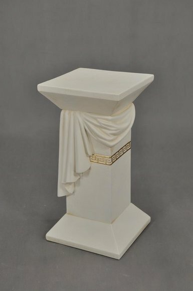 Medusa Säule Römische Säulen Marmor Skulptur Figur Deko Dekoration