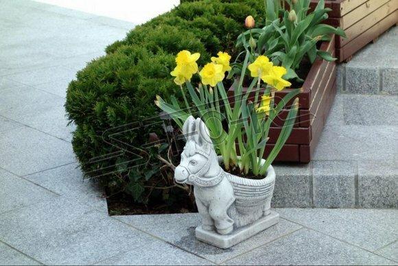 Blumenkorb Blumen Vase Gefäss Garten Terrasse Dekoration Statue Figuren