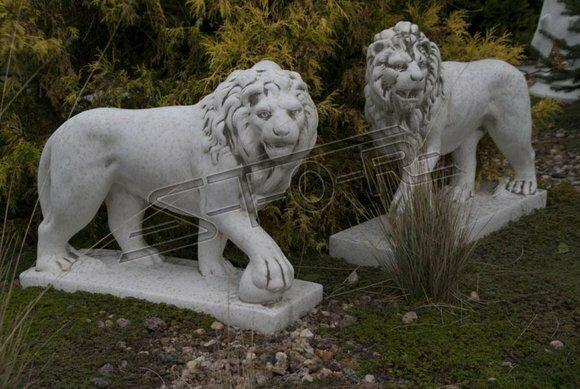 Löwe Gartenfigur Terrassen Garten Skulptur Figuren Skulpturen Statuen