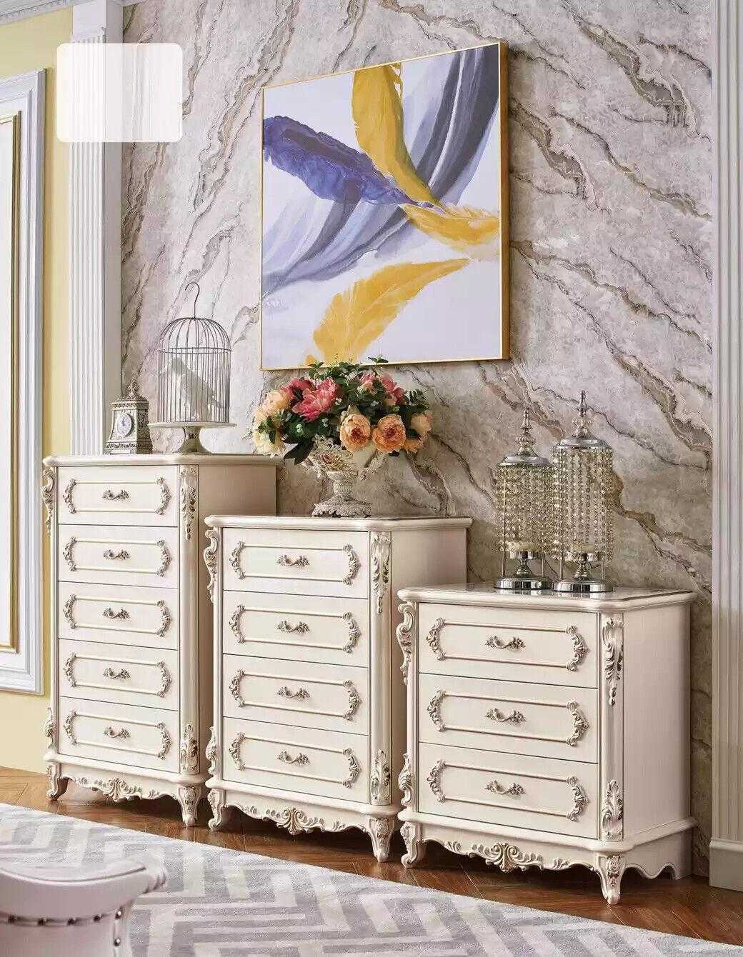 Set 2er Luxus Kommoden im Wohnzimmer klassische Möbel Neu