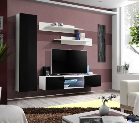 Wohnzimmer Designer Wohnwand Wand Regale Modern Stil Designer Holz Einrichtung