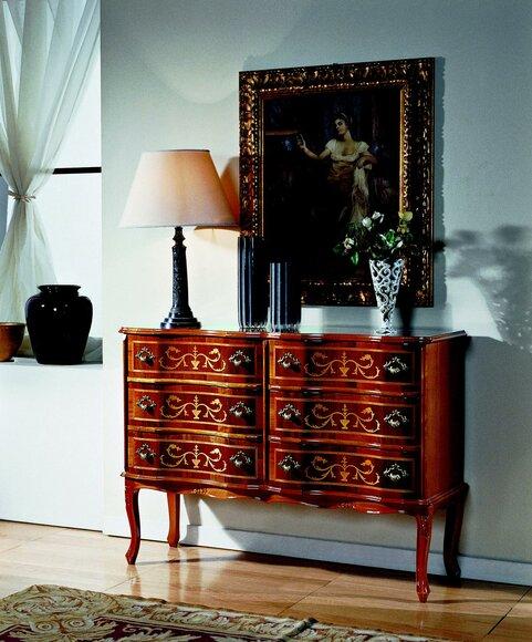 Italienische Stil Design Möbel Kommode Schränke Kommoden Luxus Sideboard Glas
