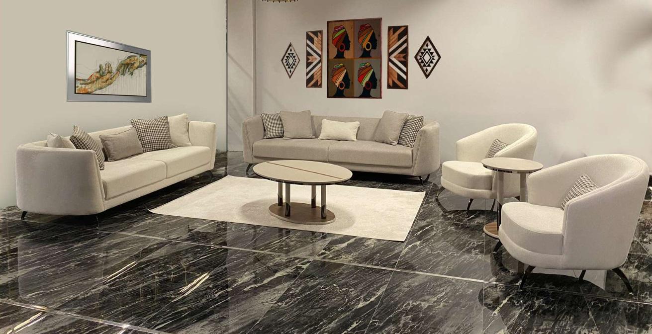 Sofagarnitur 3+1 Sitzer Set Design Sofas Polster Textil Relax Sofa 2tlg