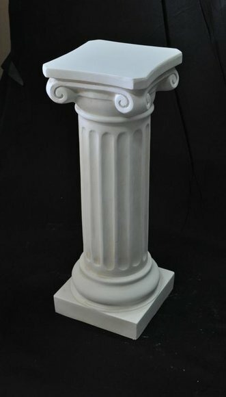 Medusa Säule Römische Säulen Marmor Ständer Skulptur Figur Deko