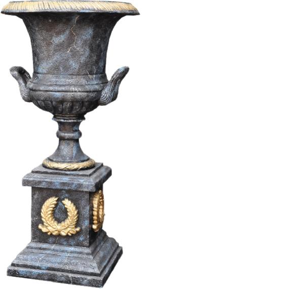 XXL Vase Tisch Dekoration Deko Vasen Antik Stil Skulptur Figur Kelch Rom