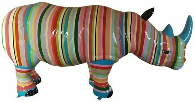 Bunte Figur Statue Design Skulptur Dekoration 175 cm Außen Abstrakt Garten