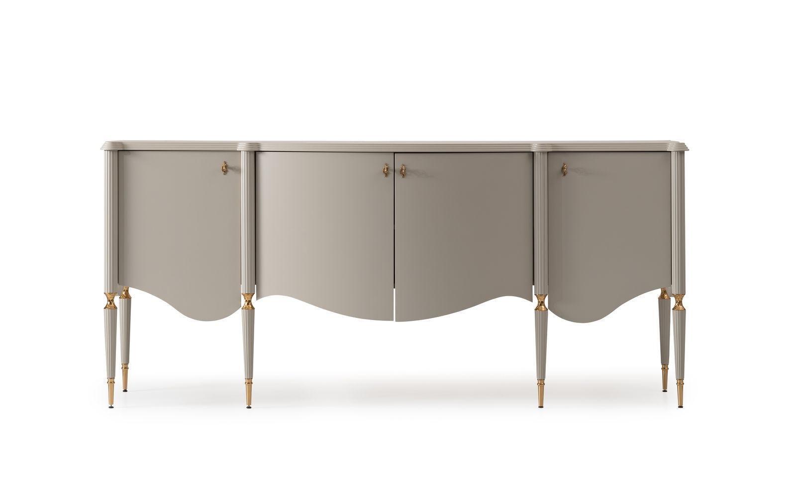 Anrichte Sideboard Schrank Holz Beige Kommode Esszimmer Möbel