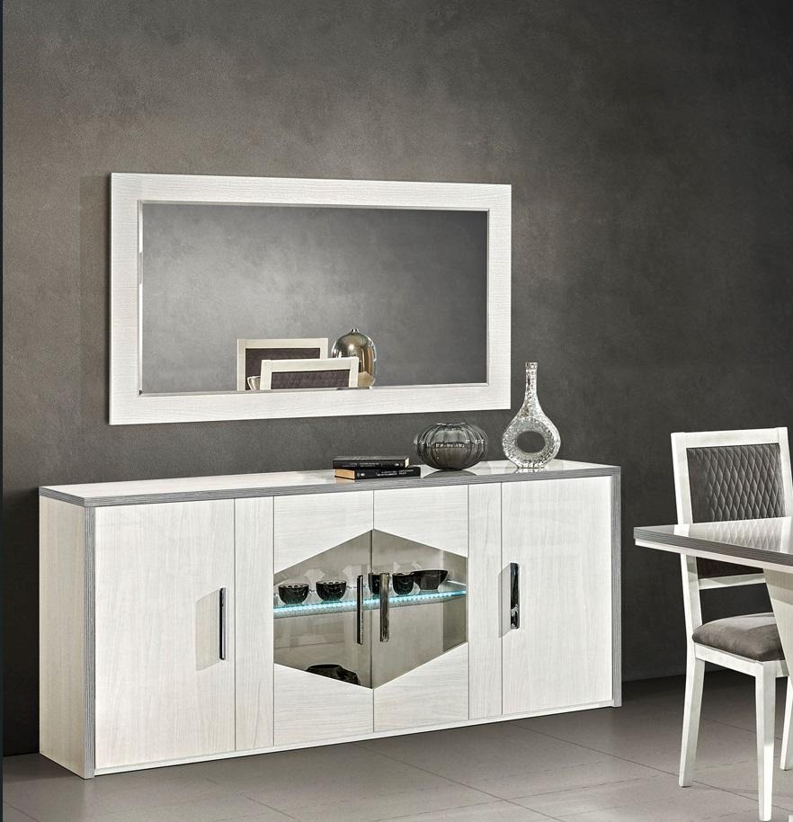 Set Kommode Spiegel Kommoden Holz Modern Luxus Design Wohnzimmer Garnitur 2tlg.