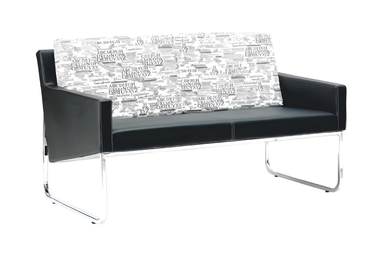 Sofa 2 Sitzer Leder Sofas Couch Polster Garnitur Büromöbel Moderne
