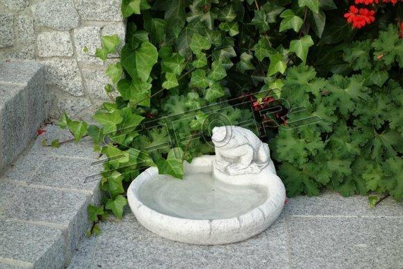 Vogel Tränke Skulptur Design Figur Statue Garten Figuren Statuen Schale