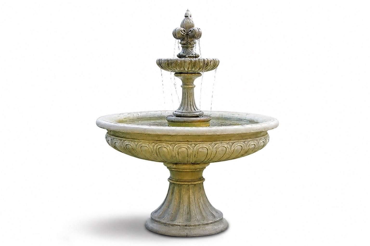 Gartenbrunnen Eleganter Wasserbrunnen 1085 mit sanft fließender Fontäne Sofort