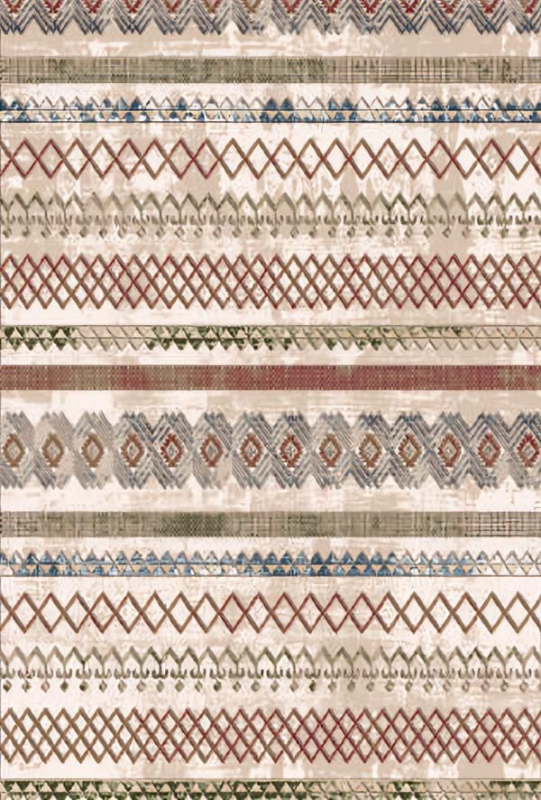 Moderne Orientalische Teppich Kurzflor Ethnisch Terracotta Mehrfarbig Teppiche