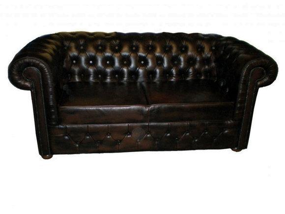 Chesterfield 3 Sitzer mit Bettfunktion Sofa Couch Polster Garnitur Couchen