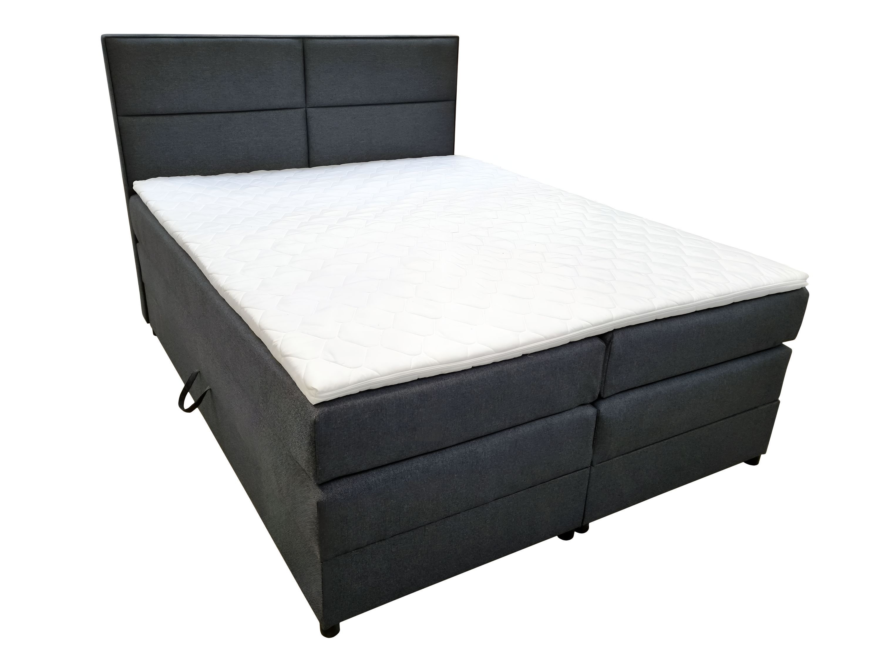 Modernes Polsterbett Bett Betten Ehebett Bettgestell Doppelbett 140x200 Schwarz