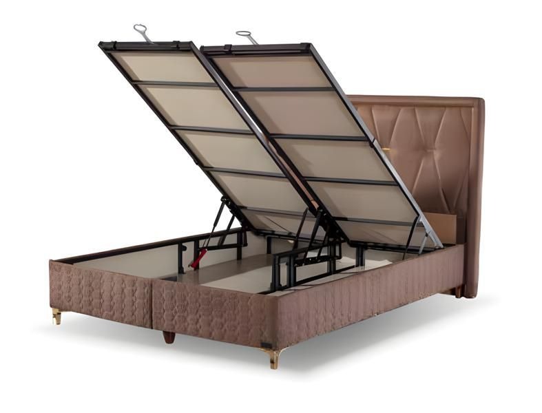 Luxuriöses Boxspringbett Elegantes Kopfteil für höchsten Komfort und Stil