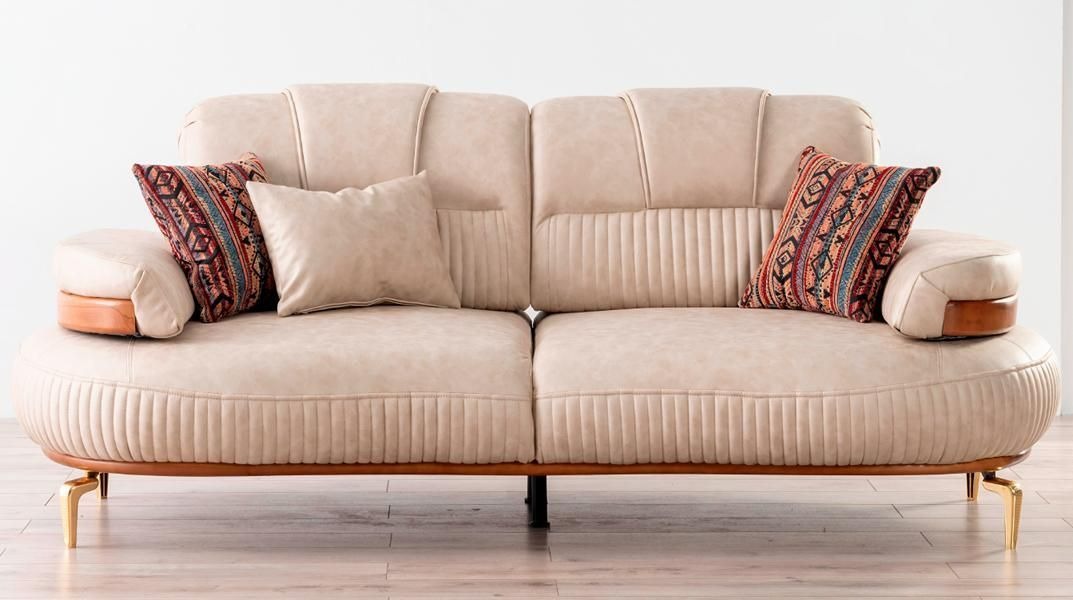 Komfortabler 3-Sitzer Modernes Design und Gemütliche Wohnlandschaft