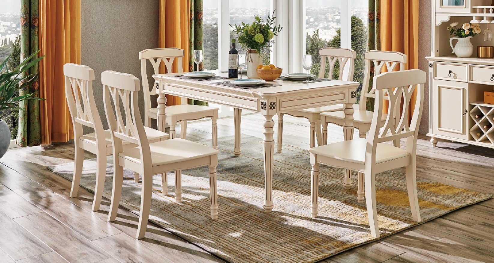 Esszimmer Esstisch 6x Stühle Ess Set Holz Gruppe Stuhl Sets Gruppe Garnitur 7tlg