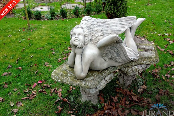 Steinfigur Wetterfest Steinguss Grabschmuck Grab Engel Gartenfigur Figur
