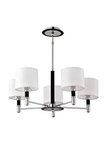 Deckenleuchte Chrom Wohnzimmer Lampe schick Luxus Gästezimmer Leuchten Sofort