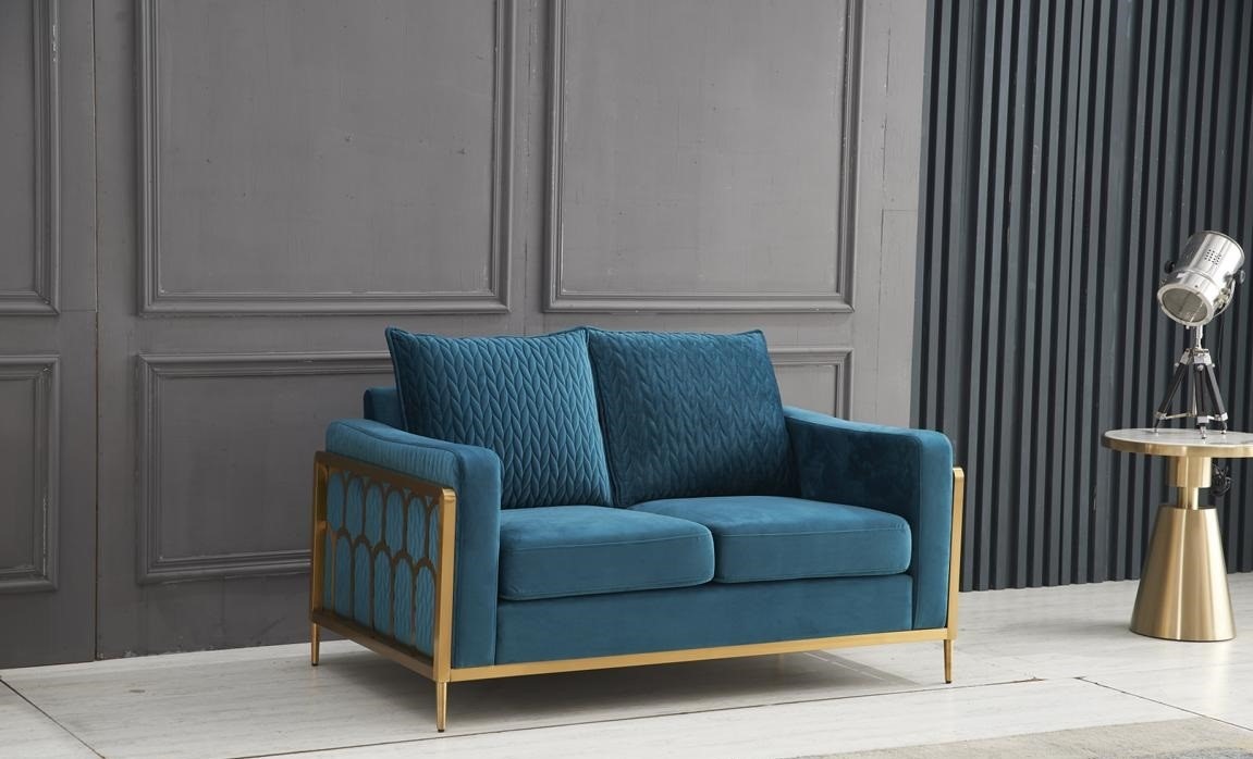 Sofa 2 Sitzer Couch Design Polster Modern 100% Textil Stoff Modern Zweisitzer !