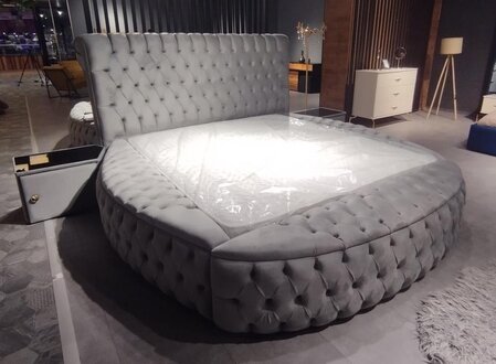 Design Chesterfield Rundes Bett Rund Betten Schlafzimmer Doppel Betten Sofort