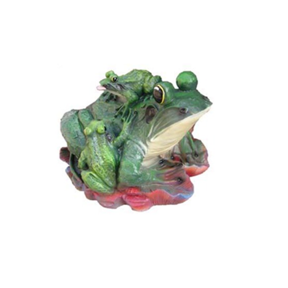 abstrakte Skulptur Frosch Dekoration Figur Kunststoff Deko Statue 33cm