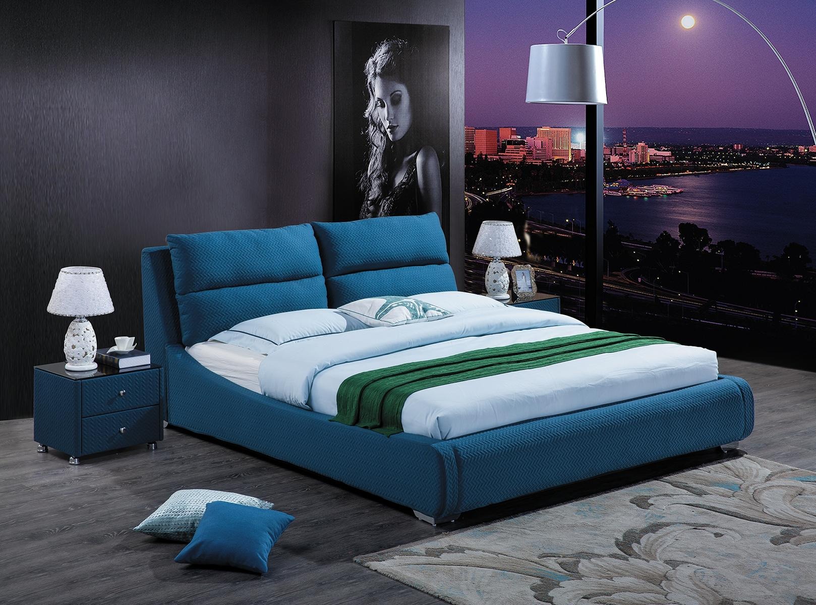 Bett Polster Design Luxus Doppel Hotel Betten Schlaf Zimmer Leder 180x200cm