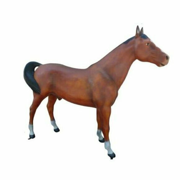 Russischer Hengst Pferd Dekoration Figur Figuren Statuen 223cm Statue Skulptur