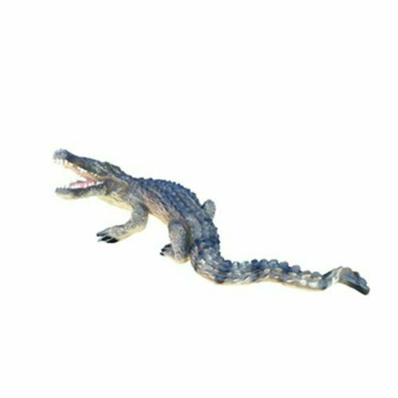 Moderne dekorative Skulptur Krokodil Nil Lebensgroß 180 cm Garten Dekoration