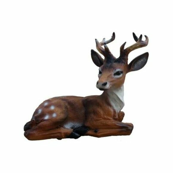 Hirsch Figur Statue Statuen Figuren Garten Deko Skulptur Dekoration 45 cm