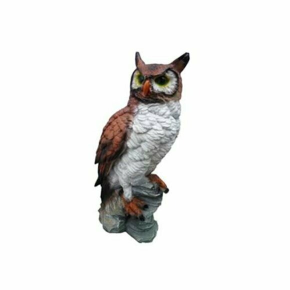 Eule Vogel Figur Statue Garten Dekoration Skulptur Deko Skulpturen 4