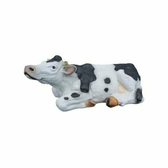 Moderne Figur Kuh Rind Kunststoff Skulptur Statuen Figuren Dekoration Kalb 70cm
