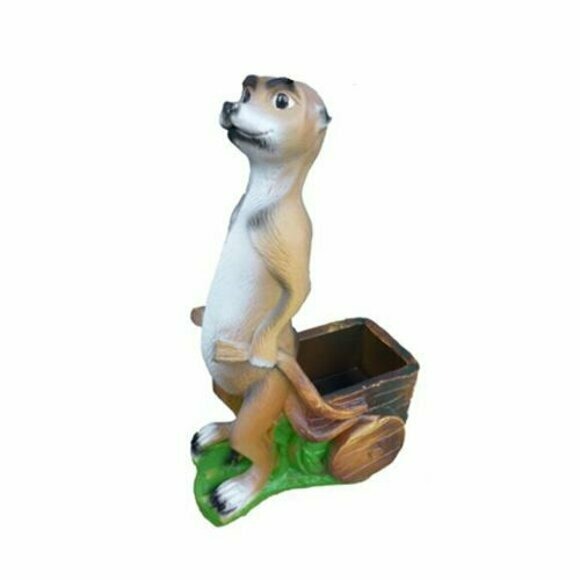 Erdmännchen Figur Statue Garten Dekoration Skulptur Deko Skulpturen 5