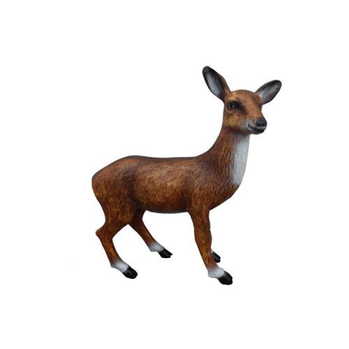 Figuren Skulptur Garten Dekoration Deko Skulptur Statue Rehkitz Hirsch Baby 83cm
