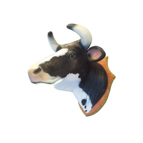 Rind Geweih Kopf Wand Deko Dekoration 77cm Wand Design Kopf Skulptur Statue